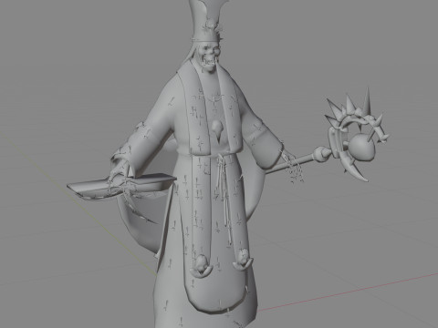 Low poly Ghost zombie character 3D मॉडल