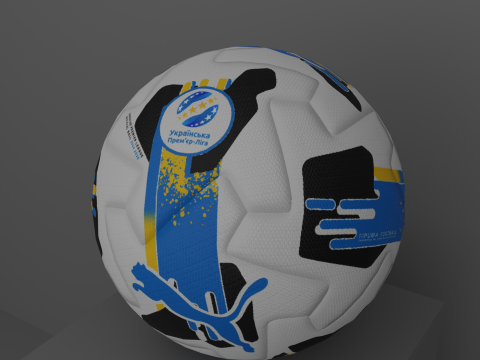 Puma Orbita Ukraine Premier League Official Ball 3Dモデル