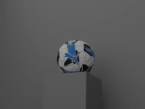 Puma Orbita Ukraine Premier League Official Ball 3D Model