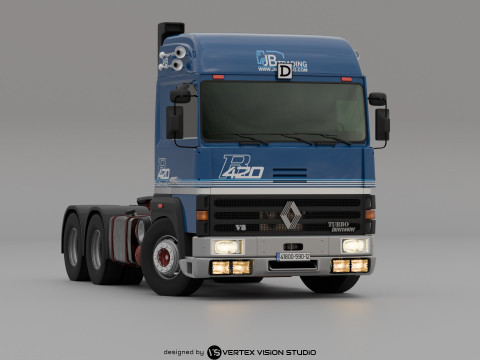 RENAULT R420 6X4 V8 Turbo Intercooler 3D Model