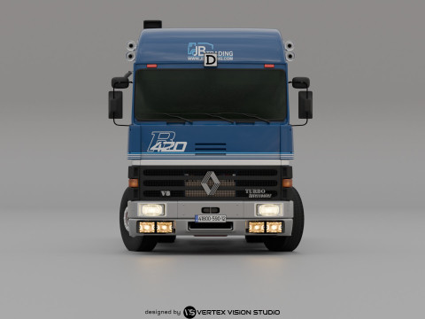 RENAULT R420 6X4 V8 Turbo Intercooler 3D Model