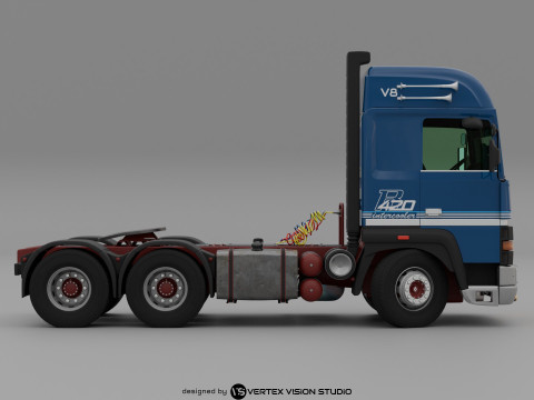 RENAULT R420 6X4 V8 Turbo Intercooler 3D Model