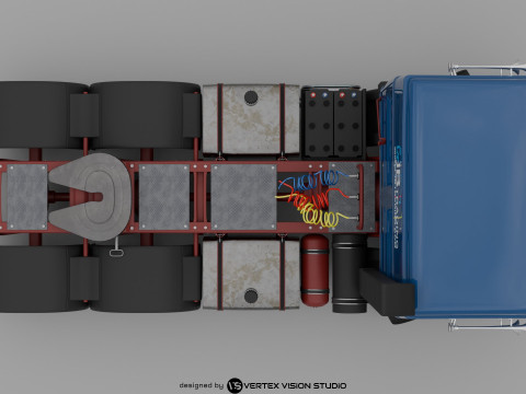 RENAULT R420 6X4 V8 Turbo Intercooler 3D Model