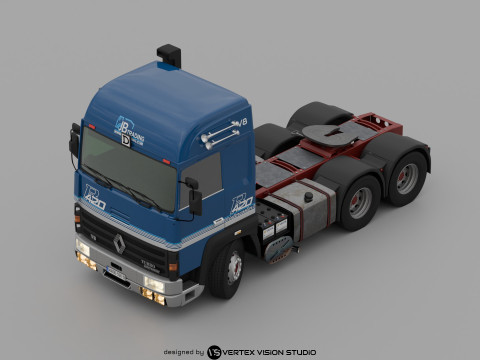 RENAULT R420 6X4 V8 Turbo Intercooler 3D Model