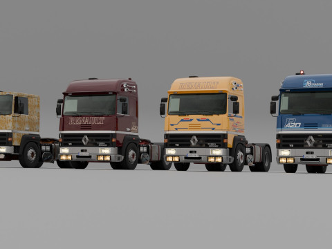RENAULT R420 6X4 V8 Turbo Intercooler 3D Model