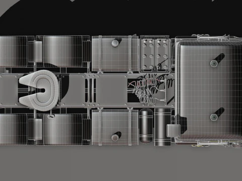 RENAULT R420 6X4 V8 Turbo Intercooler 3D Model