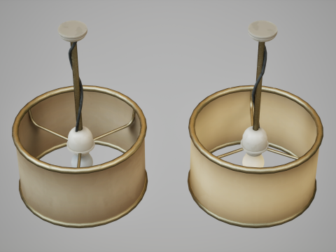 Basic Round Ceiling Lamp 3D Model