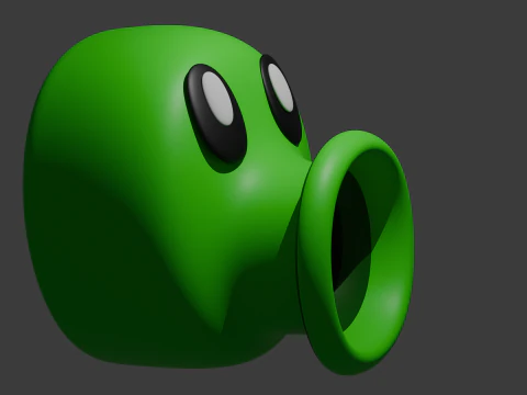 Lanza Guisantes Modello 3D