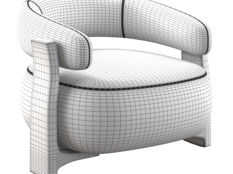 Kave Home Granite Armchair Model 3D