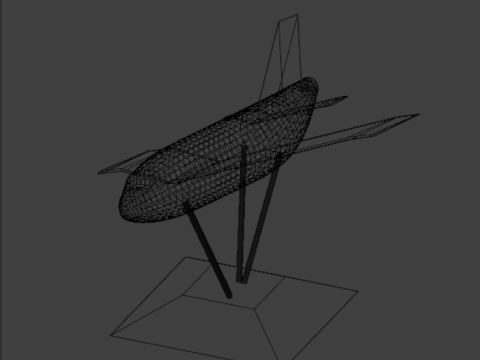 Space Plane 3D Model