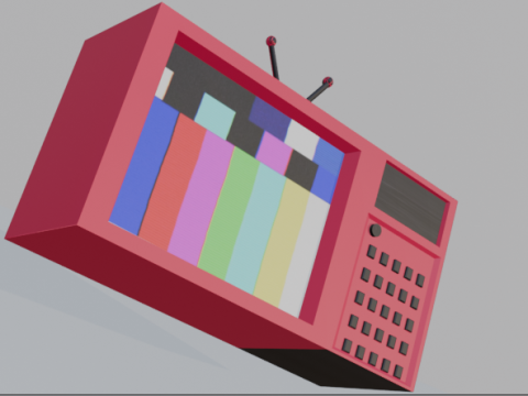Red tv 3D Модель