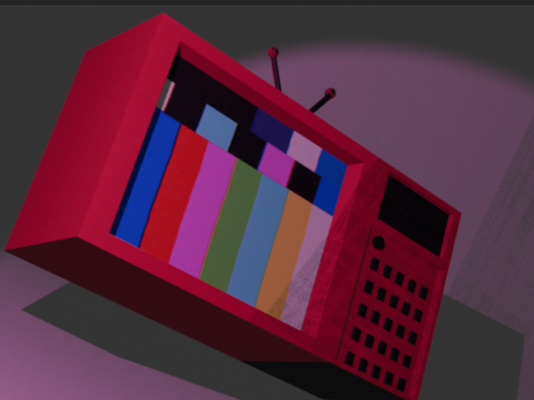 Red tv 3D Model