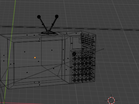 Red tv 3D Model