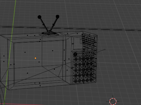 Red tv 3D Model