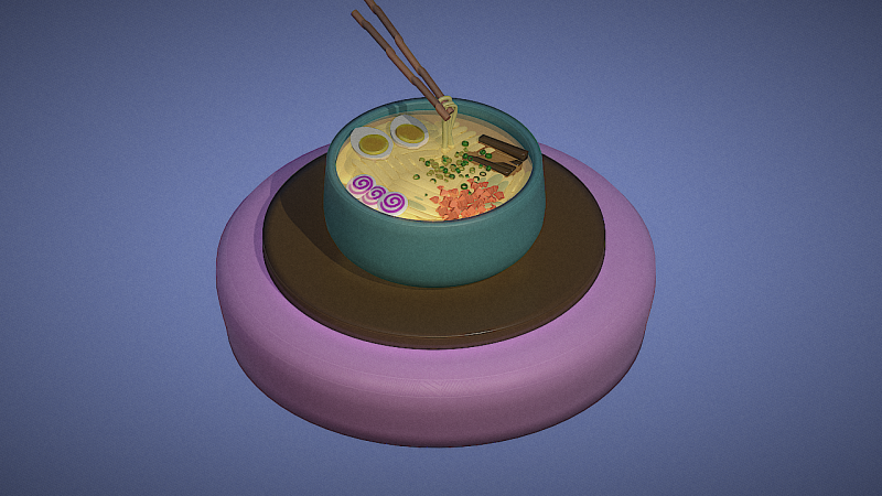 Ramen 3D Принт Модель .c4d .max .obj .3ds .fbx .stl .blend 