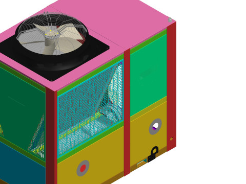 Mini chiller 3D Model