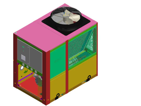 Mini refrigerador Modelo 3D