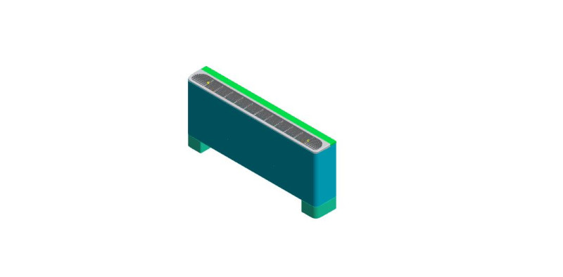 Fancoil Polimery 600 CFM Modèle 3D .c4d .max .obj .3ds .fbx .stl .blend 