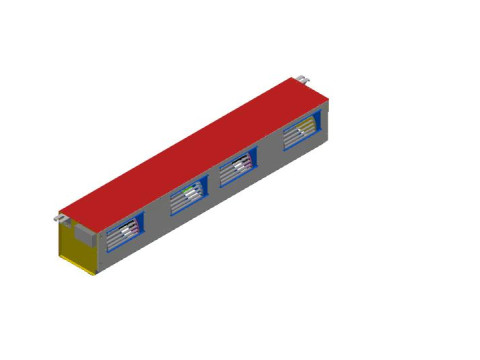 Fancoil 1000 CFM plenium Model 3D