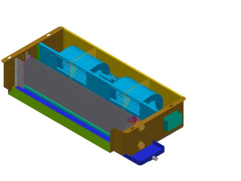 Fancoil 600 CFM Plenium Novo Corpo Modelo 3D