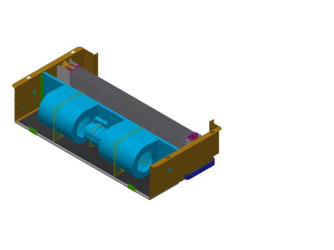 Fancoil 600 CFM Plenium Novo Corpo Modelo 3D