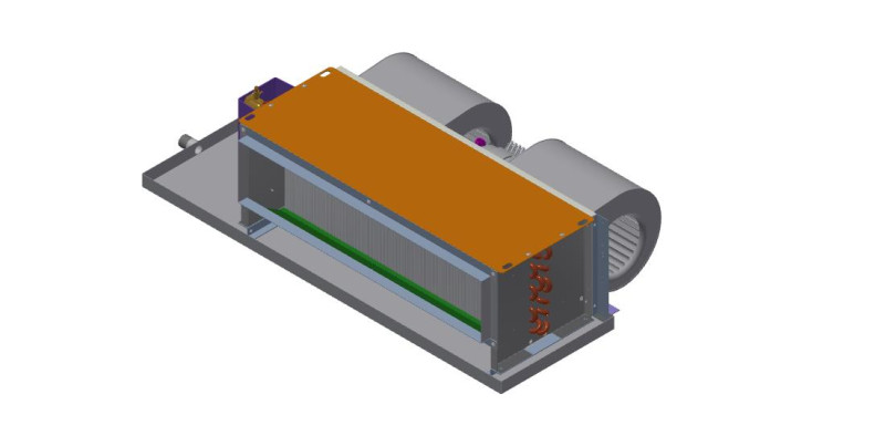 Fancoil 400 CFM Modelo 3D .c4d .max .obj .3ds .fbx .stl .blend 