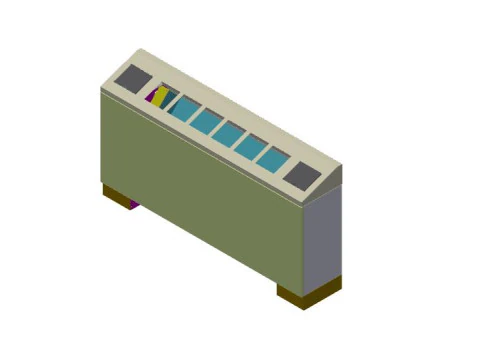 Fancoil de piso novo Modelo 3D