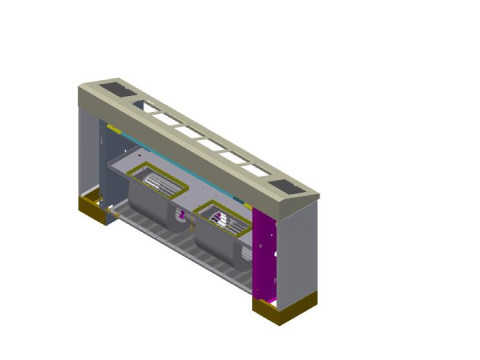 New floor fancoil Model 3D