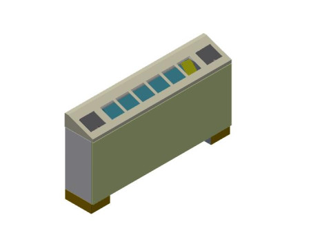 New floor fancoil Model 3D