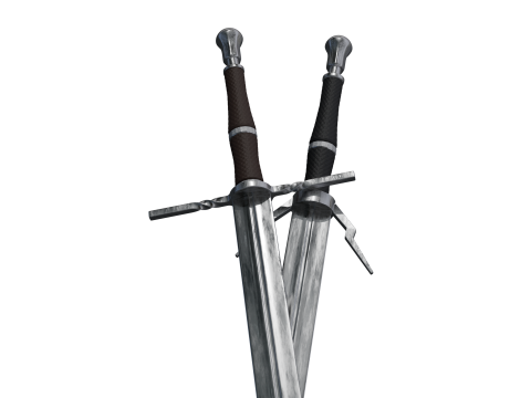 Witcher swords Modello 3D