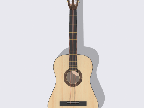 Classical guitar Modelo 3D