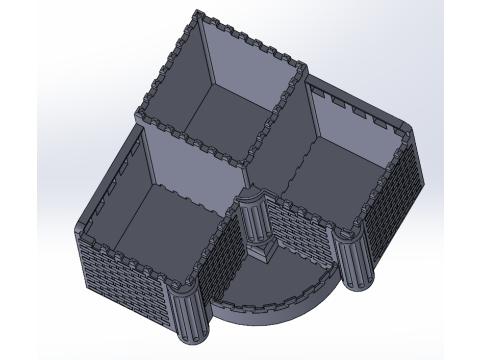 Castle planter 3D Print Model
