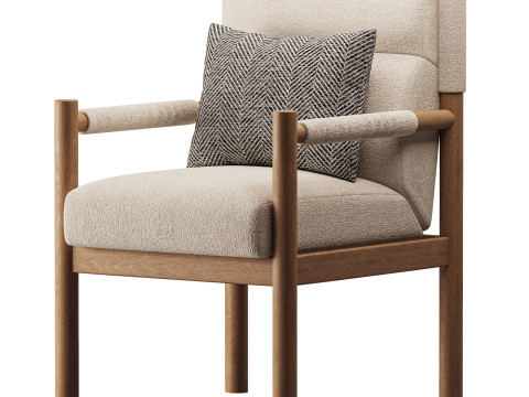 Kiano Dining Armchair 3D मॉडल