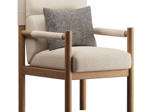 Kiano Dining Armchair Modello 3D