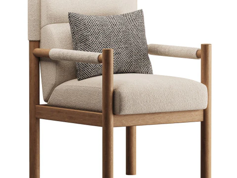 Kiano Dining Armchair 3D Model