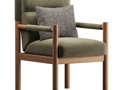 Kiano Dining Armchair Modello 3D