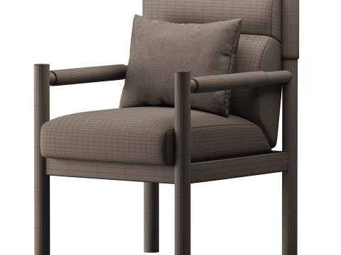 Kiano Dining Armchair Modello 3D