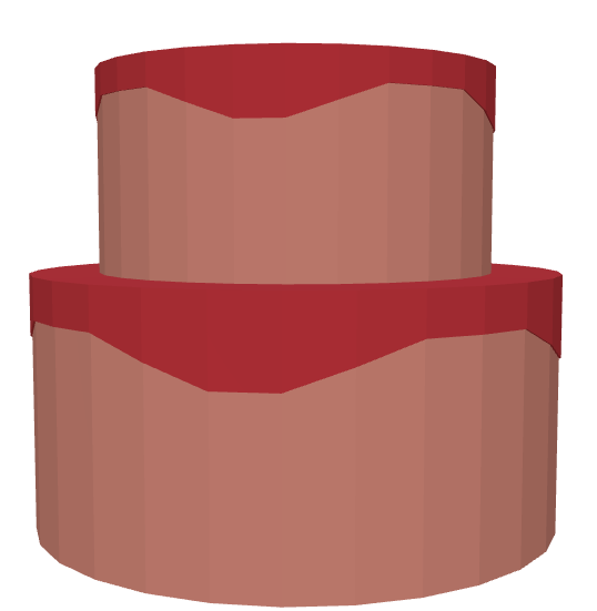 Strawberry Cake Low Poly 3D Model .c4d .max .obj .3ds .fbx .stl .blend