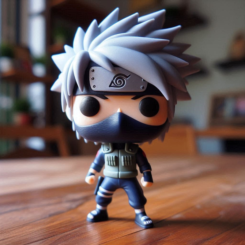 Kakashi Hatake funko pop naruto shippuden 3D Baskı Modeli .c4d .max .obj .3ds .fbx .stl .blend