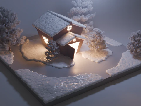 Snow home 3D Model