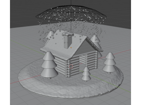 Glass snow ball 3Dモデル