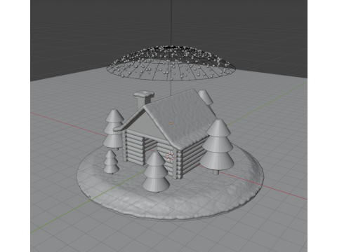 Glass snow ball 3Dモデル