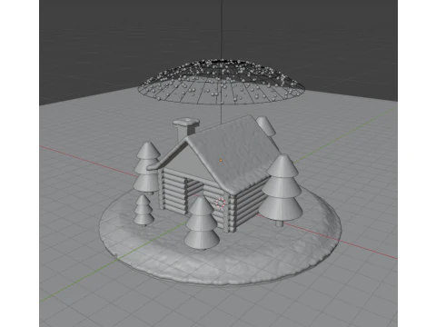 Glass snow ball 3D Model