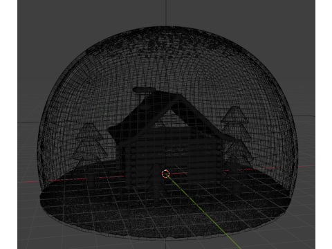 Glass snow ball 3Dモデル