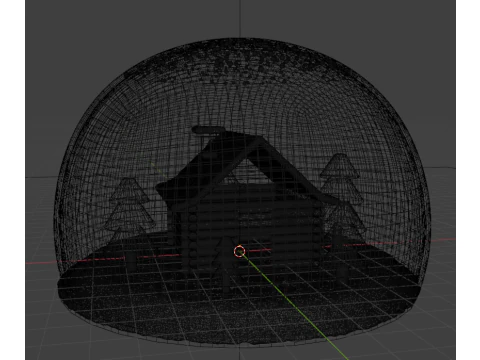 Glass snow ball 3D Model