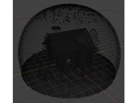 Glass snow ball 3Dモデル