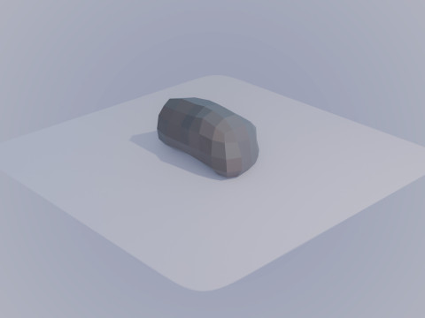 Low Poly Stone Model 3D