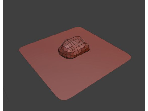 Low Poly Stone Modello 3D