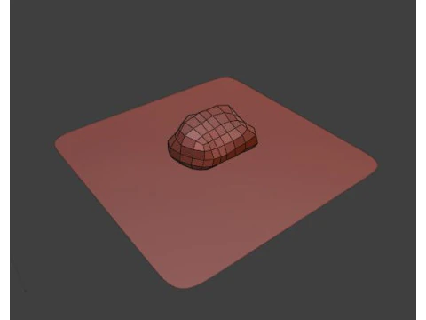 Low Poly Stone 3D Model