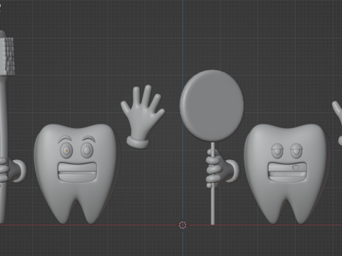 Good and Bad Teeth 3D Модель